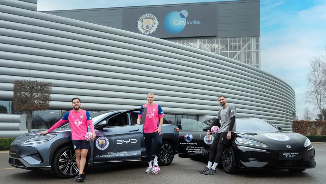 BYD vira parceira do Manchester City