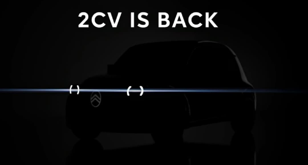 Teaser do novo Citroën 2CV elétrico