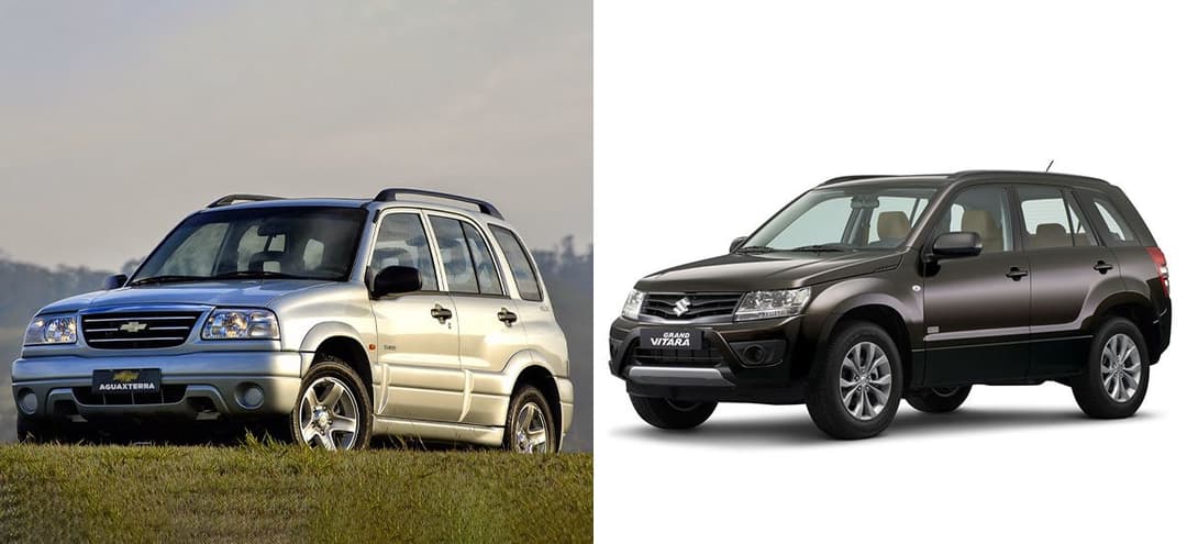 Tracker e Vitara são um dos casos de carros clones