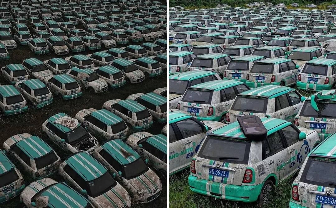 cemitério de carros elétricos