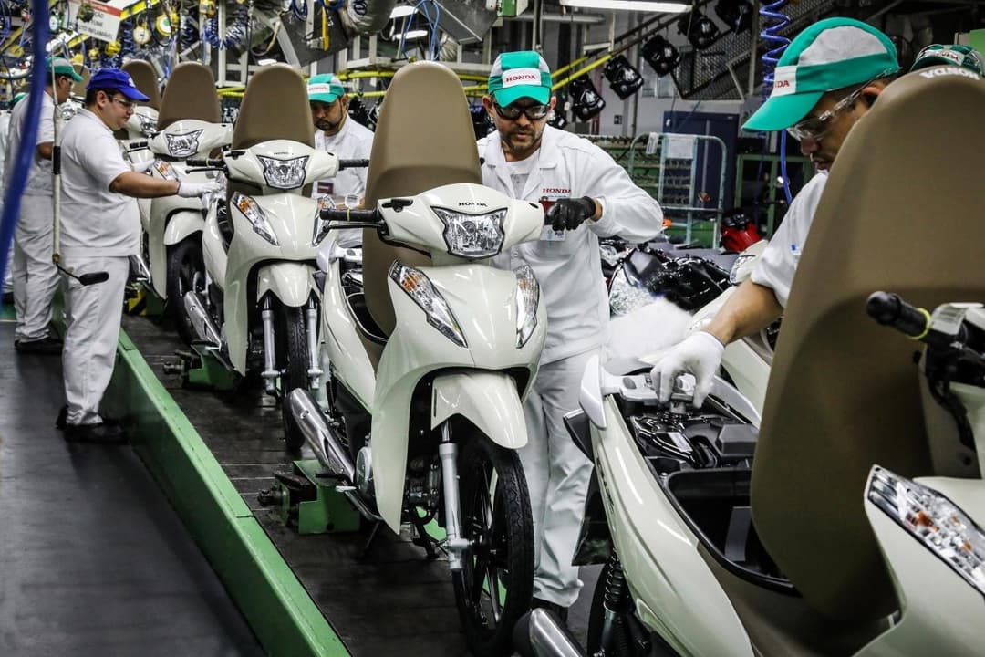 Produção de motos no Brasil seguem padrão de primeiro mundo