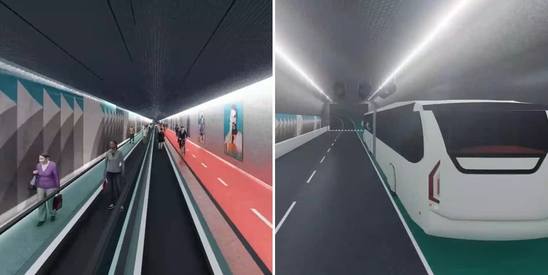 túnel subaquático Santa Catarina