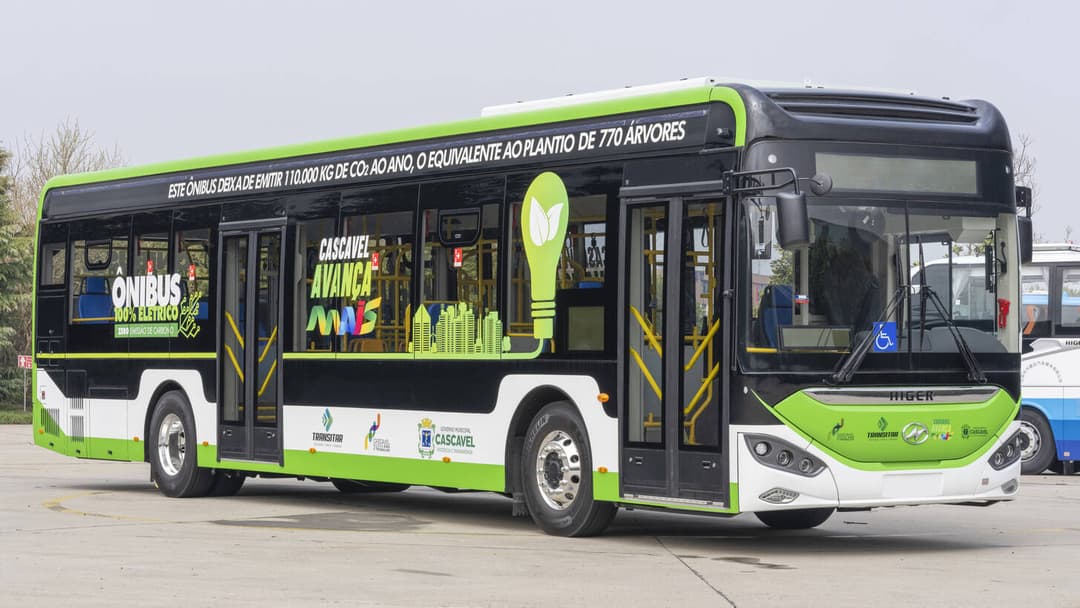 Ônibus elétrico da TEVX Higer