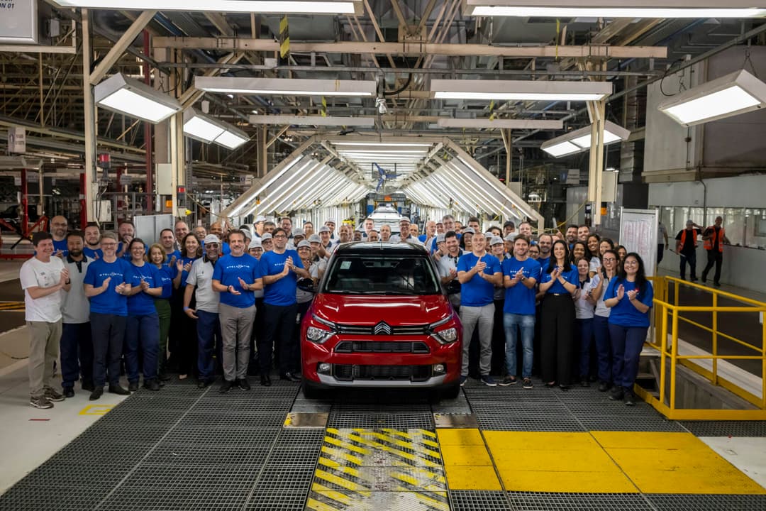 Produção do carro 1 milhão da Citroën no Brasil