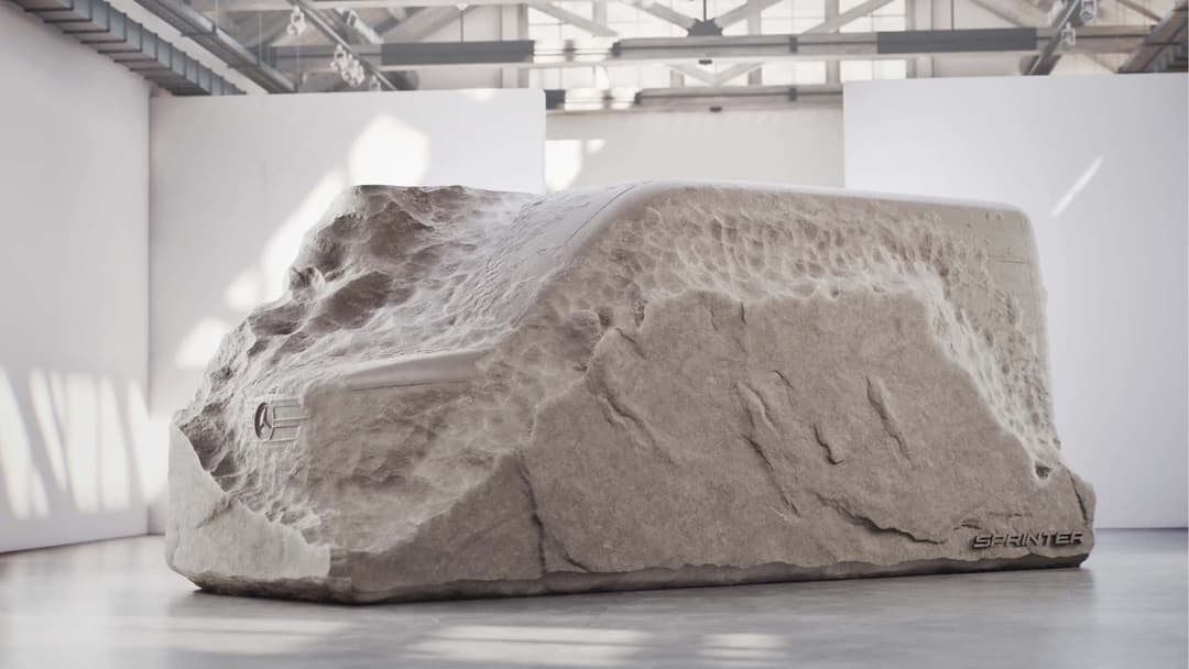 Escultura da nova Mercedes-Benz Sprinter
