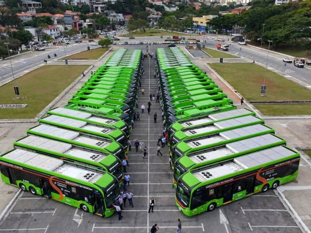 Ônibus elétricos da Caio para a cidade de São Paulo