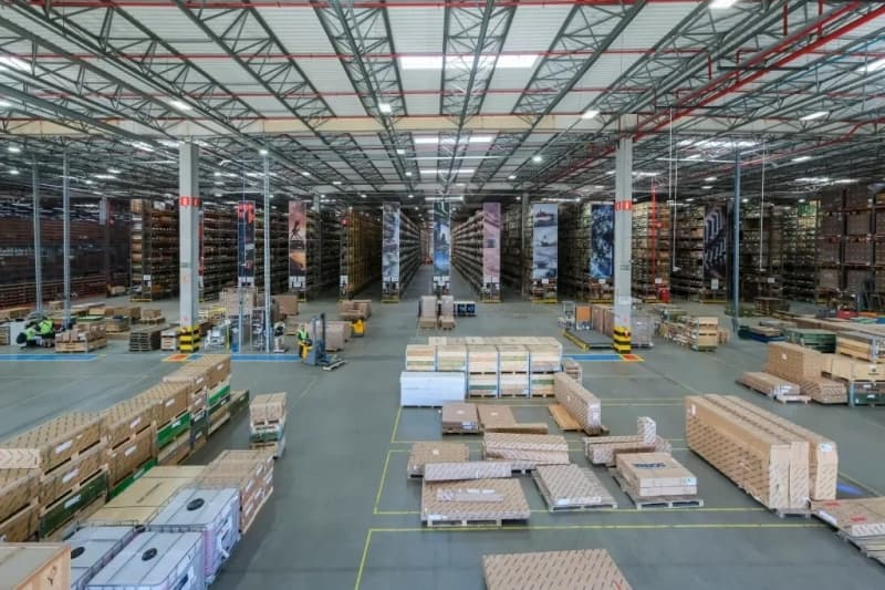 Centro logístico da Scania localizado em Vinhedo (SP). Foto: Scania/Divulgação
