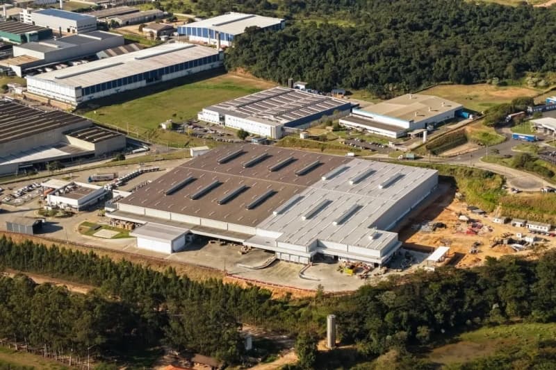 Centro logístico da Scania localizado em Vinhedo (SP). Foto: Scania/Divulgação