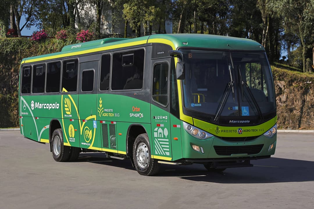 Novo ônibus da Marcopolo