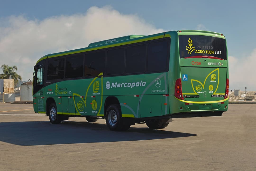 Novo ônibus da Marcopolo